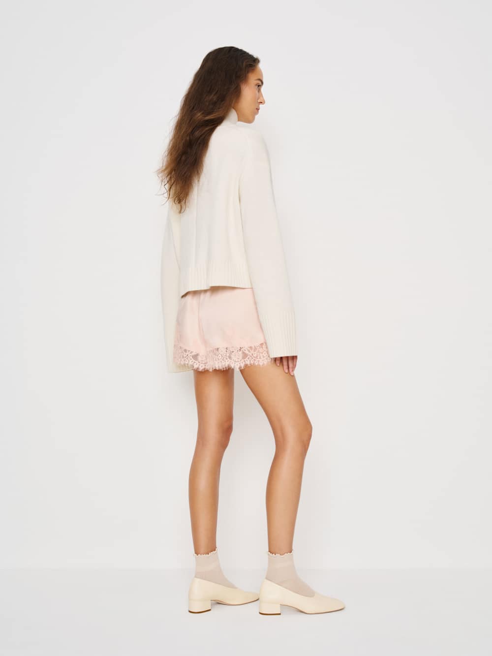 Reformation Fern Satin Short - Sorbet