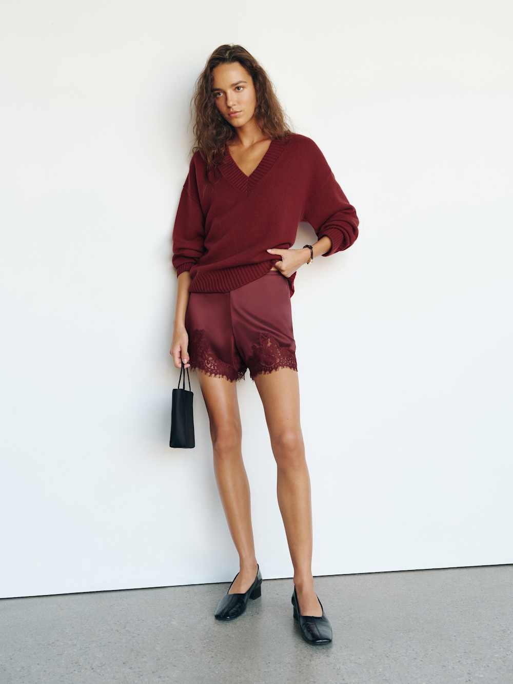 Reformation Fern Satin Short - Romance