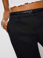 Reformation Gisele Low Rise Pant - Black