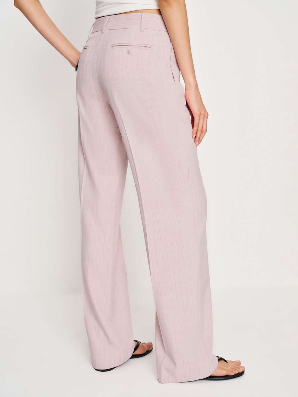 Reformation Gisele Low Rise Pant - Pink Stripe