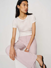 Reformation Gisele Low Rise Pant - Pink Stripe