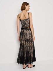 Reformation Octavia Skirt - Black Lace