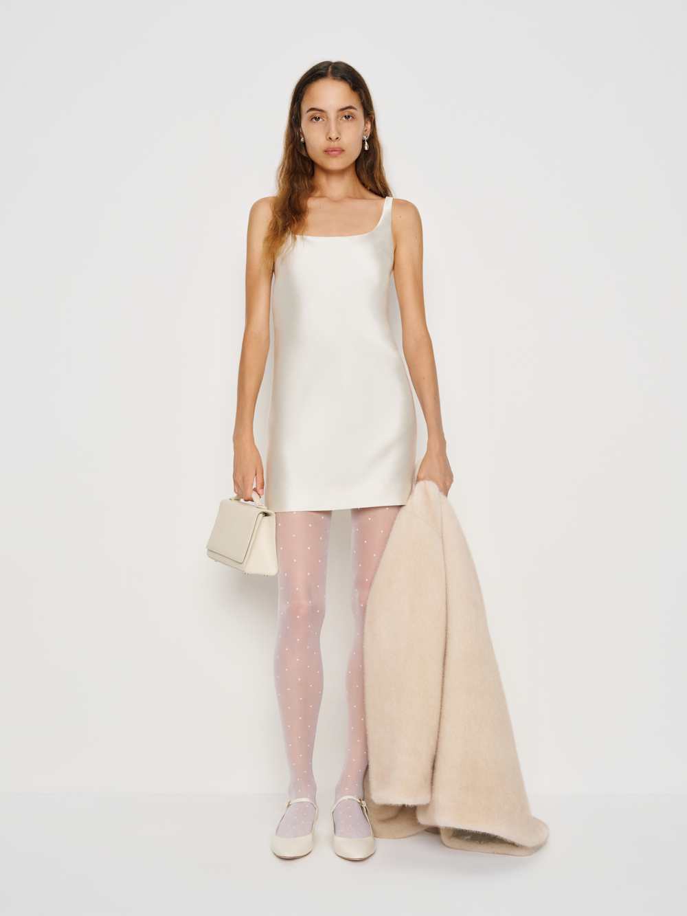 Reformation Elinda Dress - Pearl