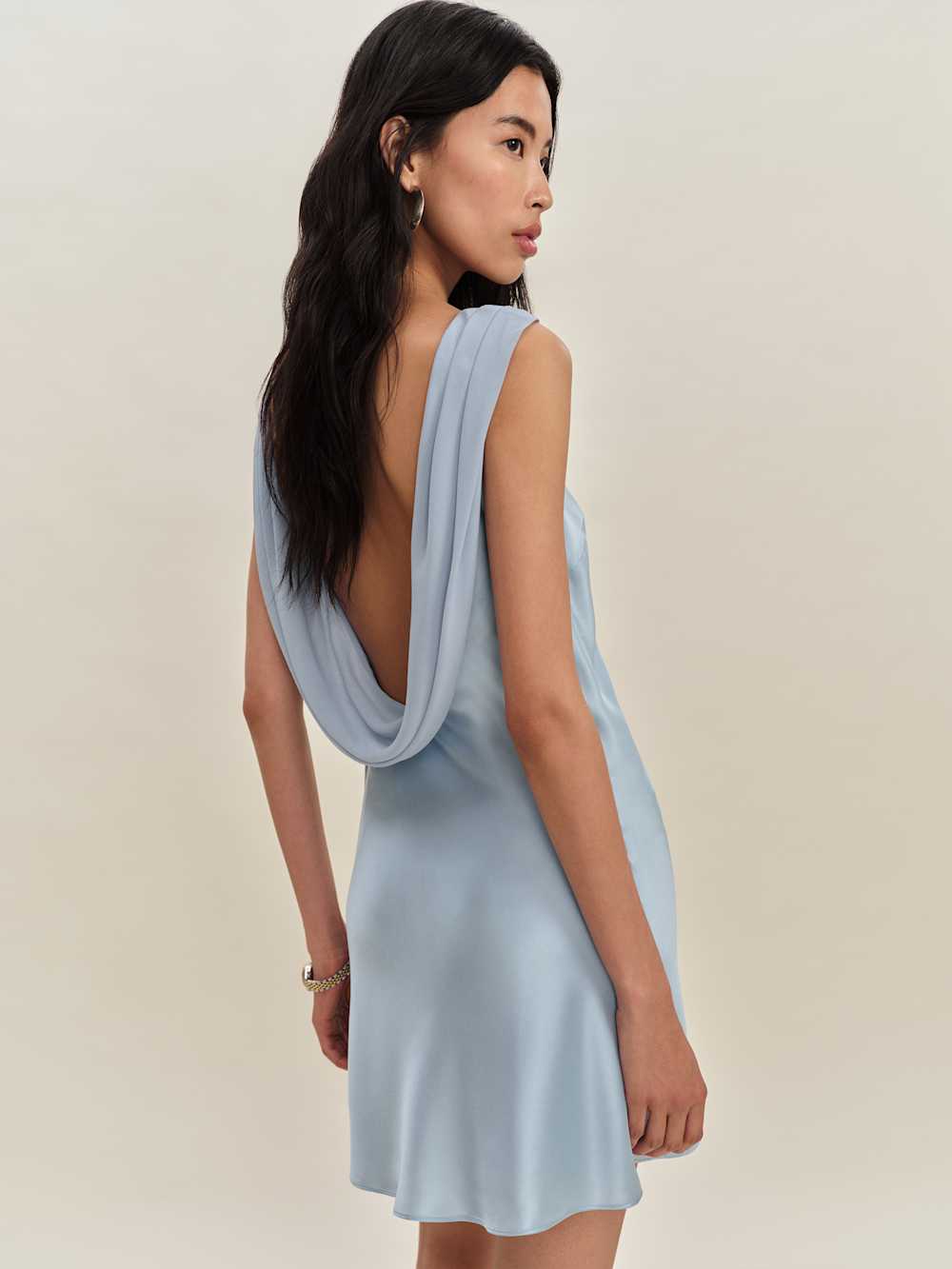 Reformation Jonelle Silk Dress - Horizon