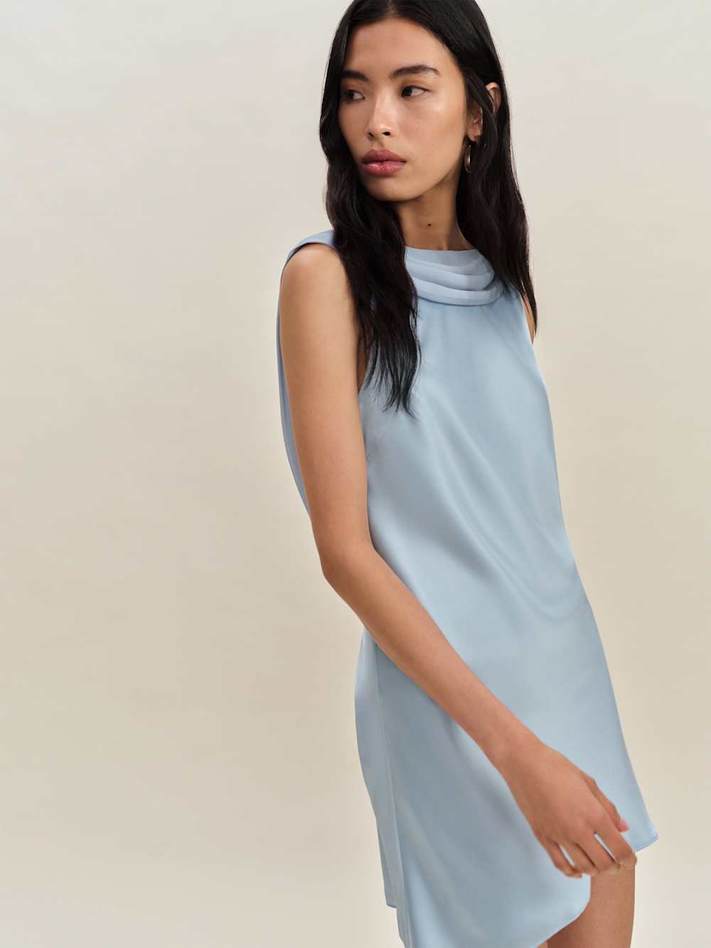Reformation Jonelle Silk Dress - Horizon