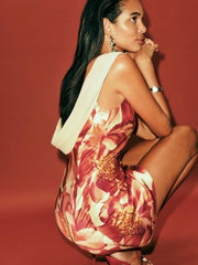 Reformation Jonelle Silk Dress - Summer Day