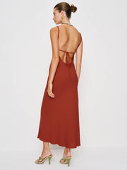 Reformation Zia Dress - Etruscan Red