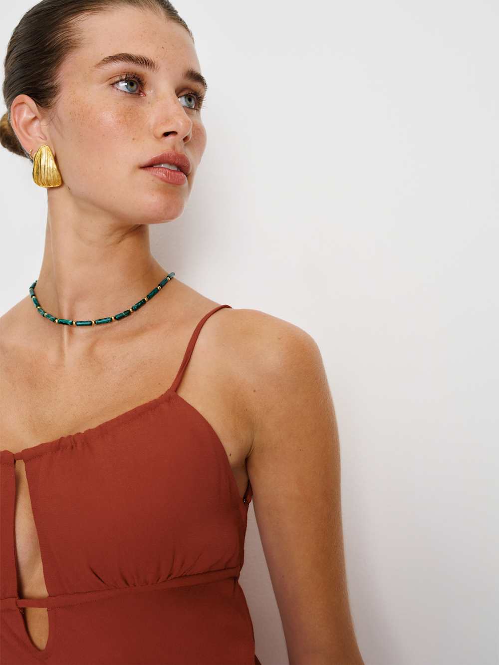 Reformation Zia Dress - Etruscan Red