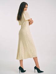 Reformation Tyra Dress - Salt And Pepper