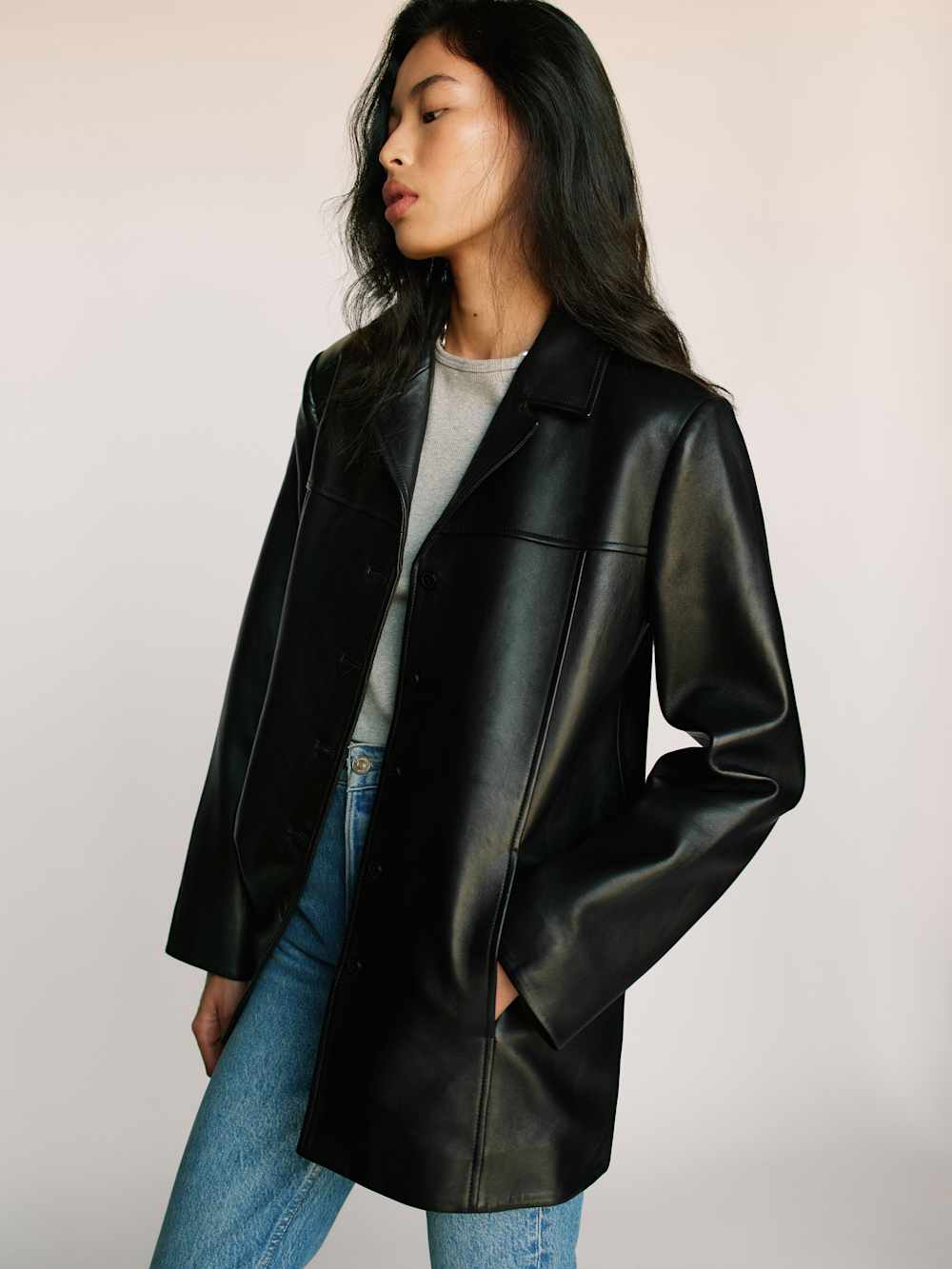 Reformation Veda Sutton Jacket - Black