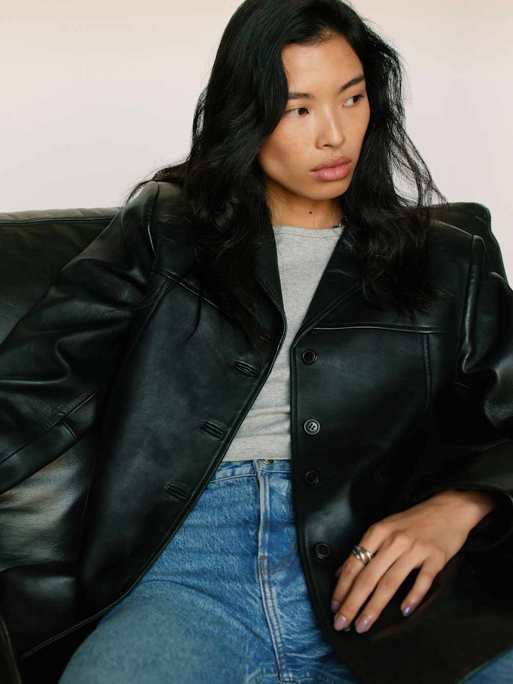 Reformation Veda Sutton Jacket - Black