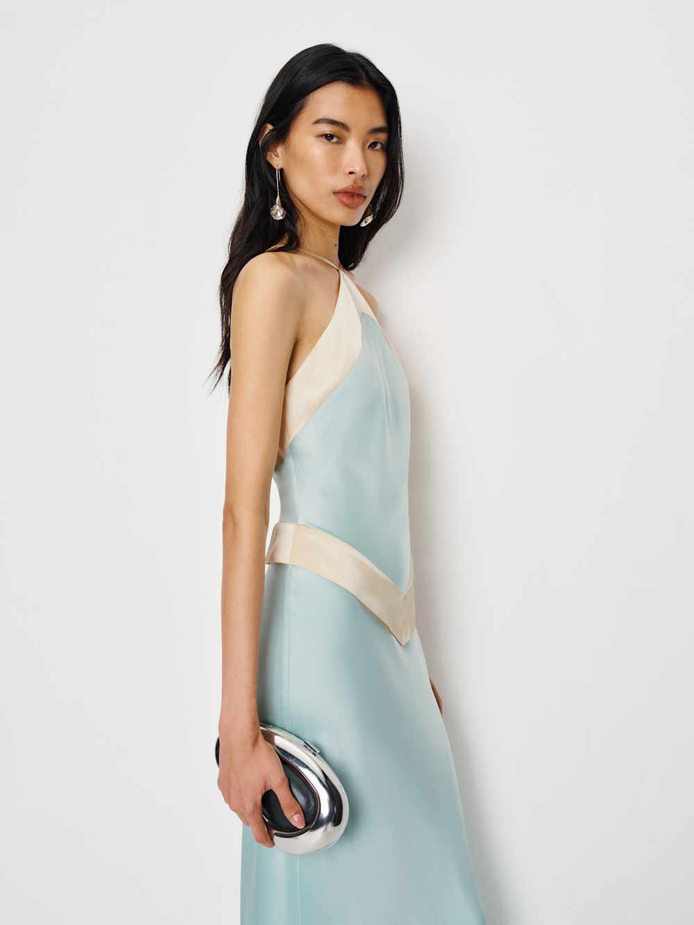 Reformation Jillian Silk Dress - Sea Glass