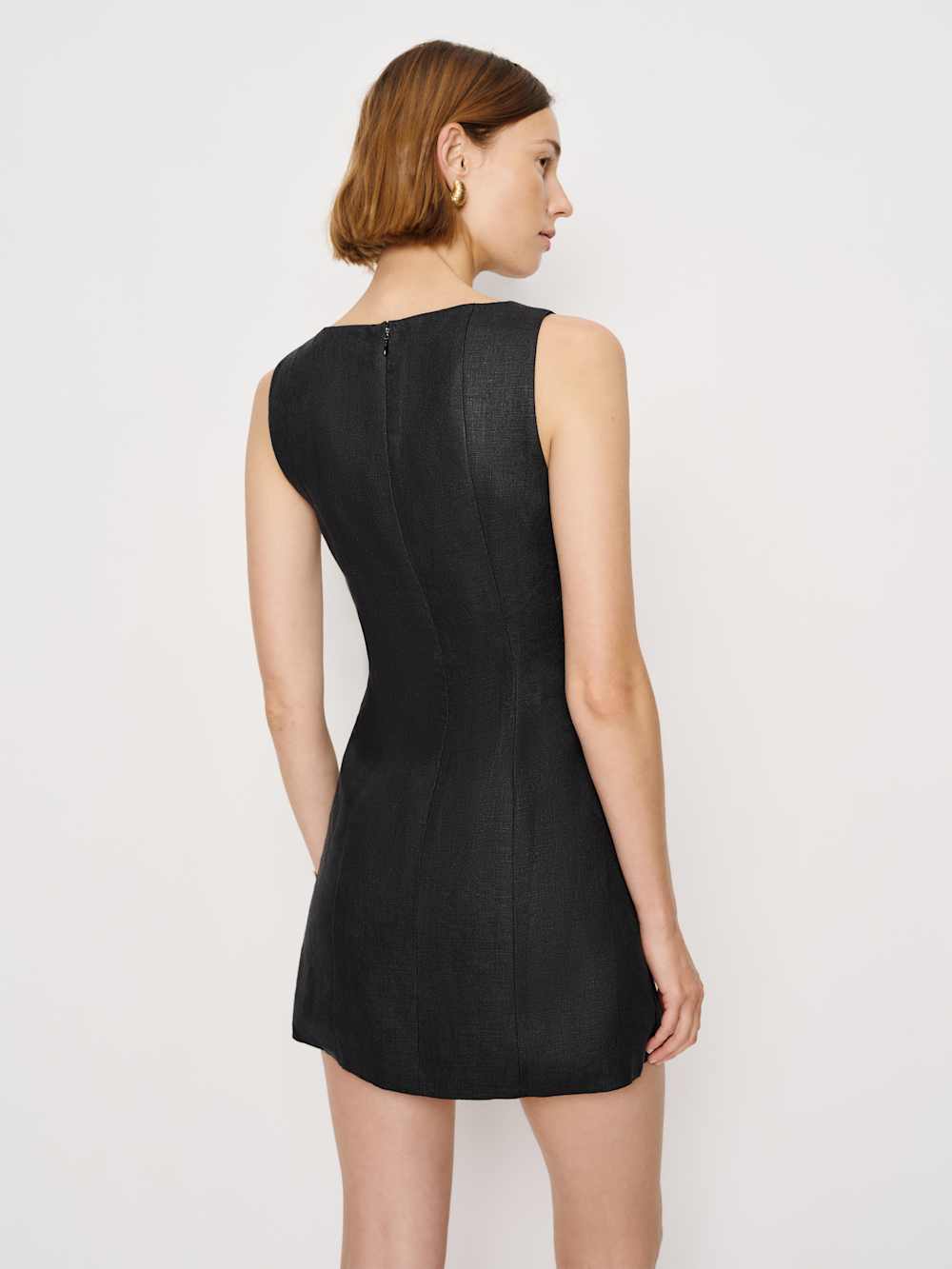 Reformation Pola Linen Dress - Black