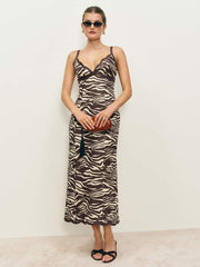 Reformation Sara Linen Dress - Stampede
