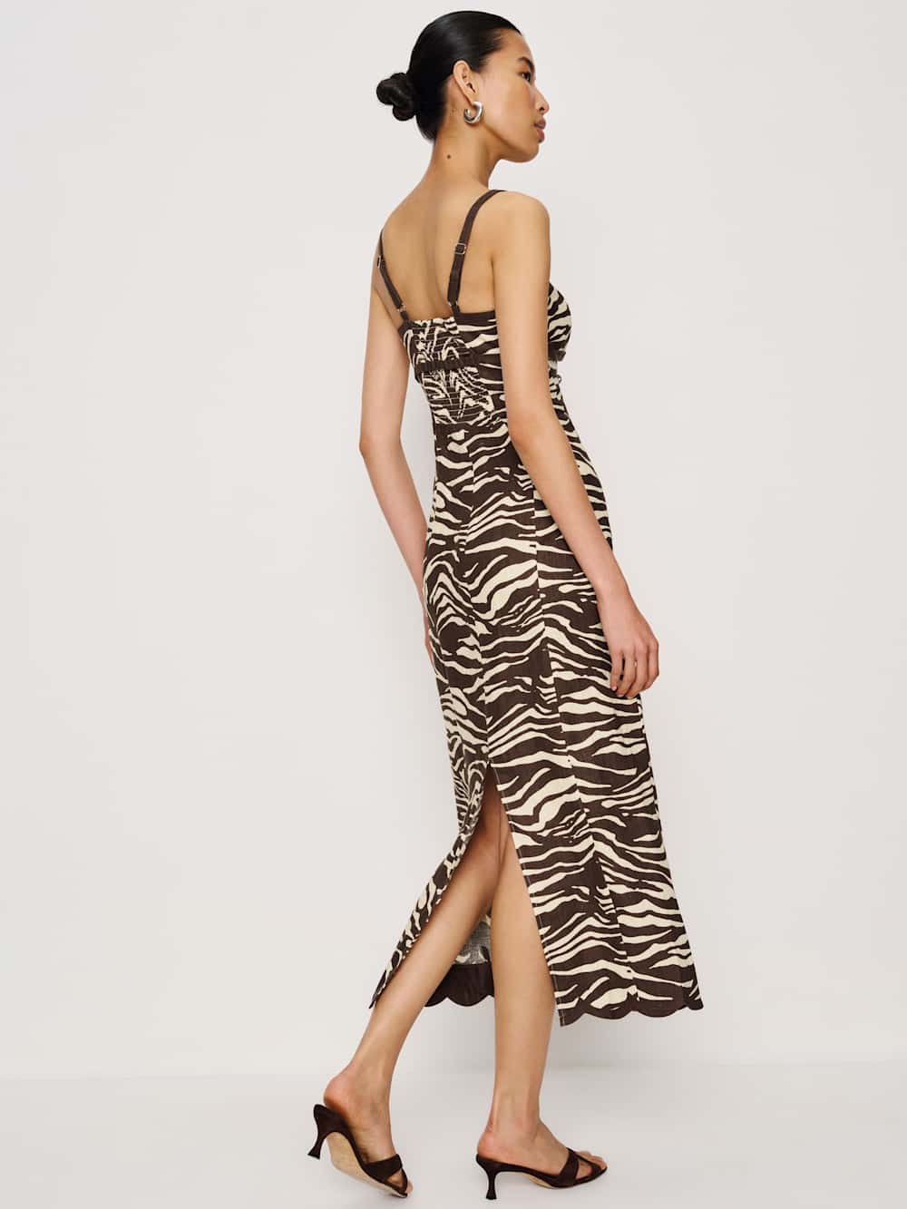 Reformation Sara Linen Dress - Stampede