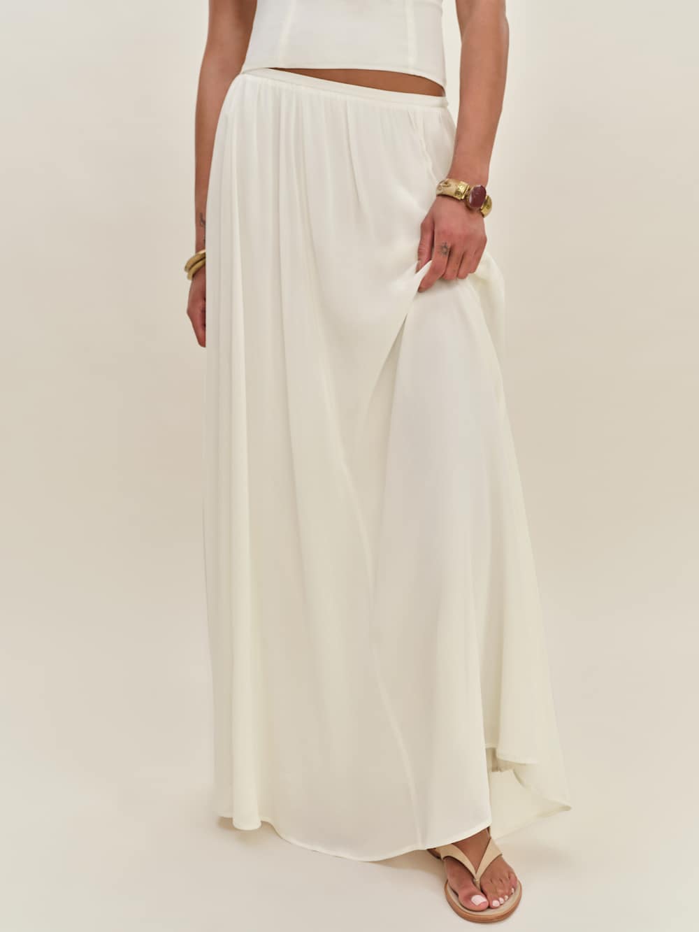 Reformation Petites Gemma Skirt - Ivory