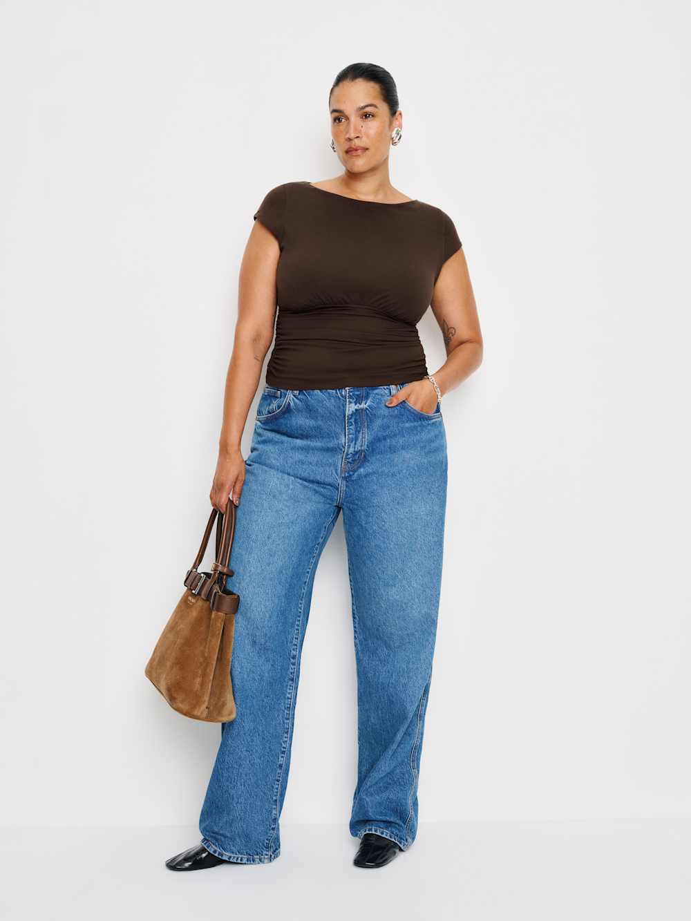 Reformation Madelyn Knit Top Es - Mole