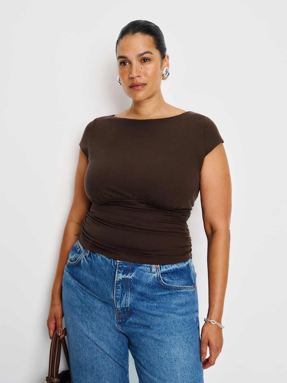 Reformation Madelyn Knit Top Es - Mole