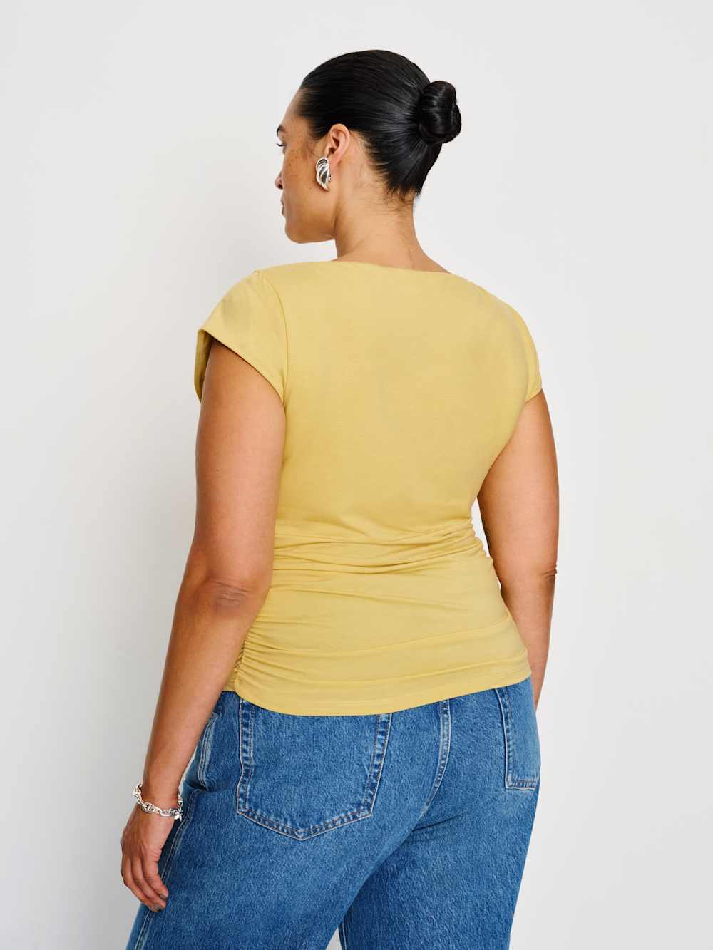 Reformation Madelyn Knit Top Es - Sunshine