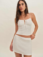 Reformation Emily Knit Skirt - Gossamer