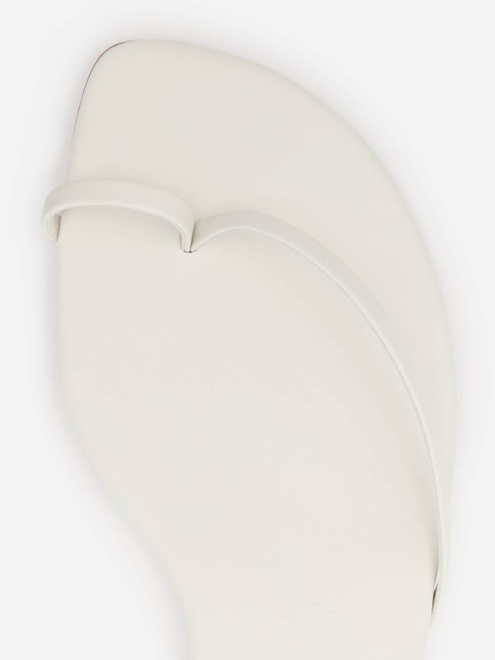 Reformation Oceane Flat Sandal - White Leather