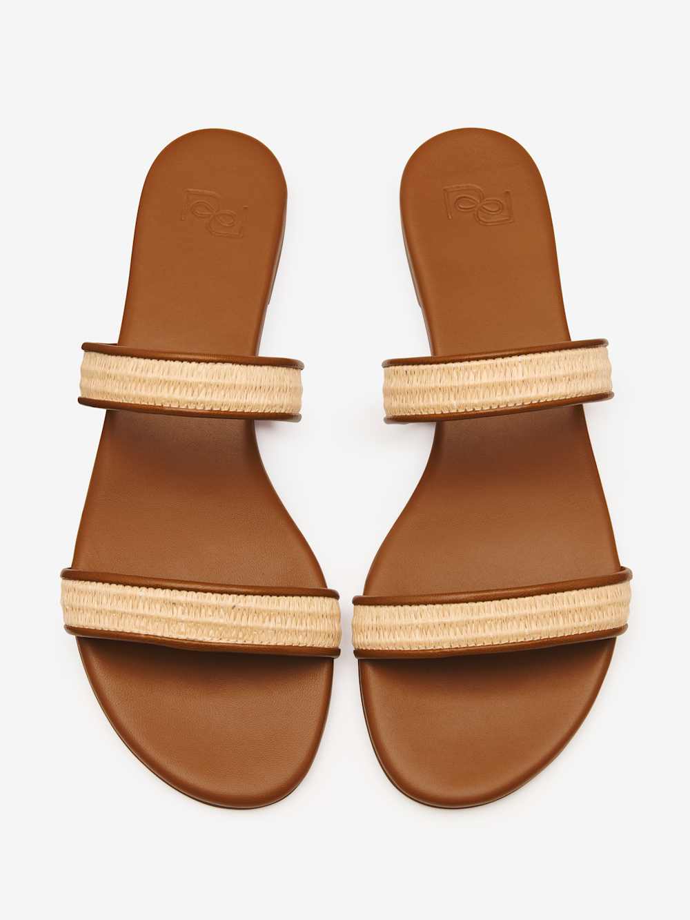 Reformation Lenora Flat Sandal - Natural Raffia
