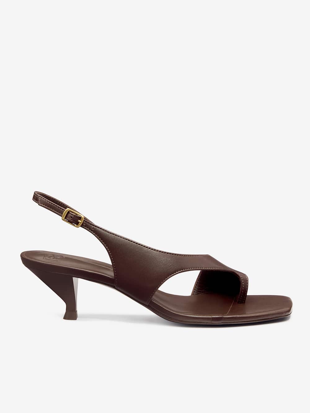 Reformation Marnie Heeled Sandal - Espresso Leather