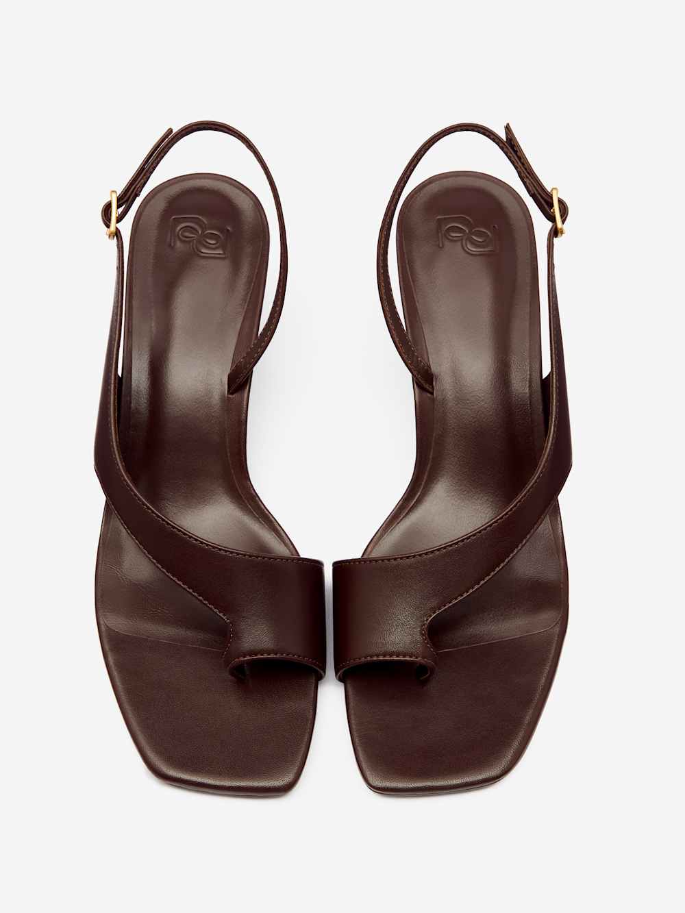 Reformation Marnie Heeled Sandal - Espresso Leather