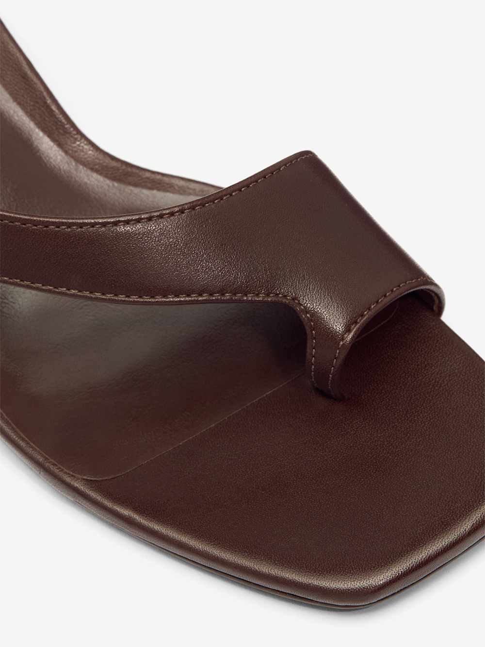 Reformation Marnie Heeled Sandal - Espresso Leather