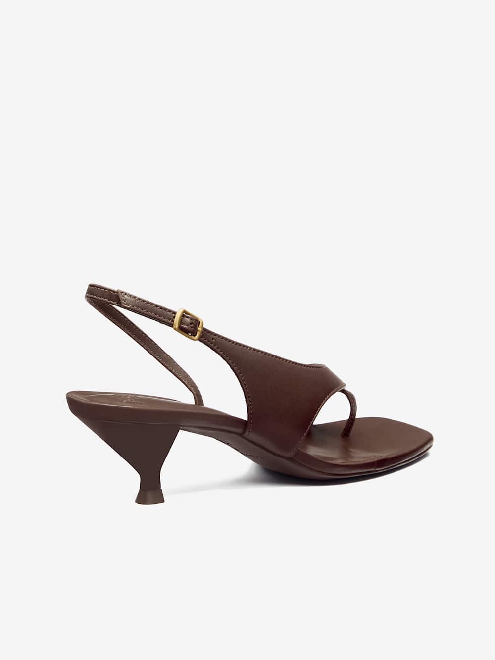 Reformation Marnie Heeled Sandal - Espresso Leather