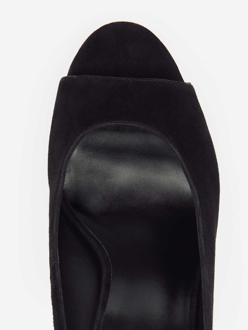 Reformation Paulette Platform Sandal - Black Suede