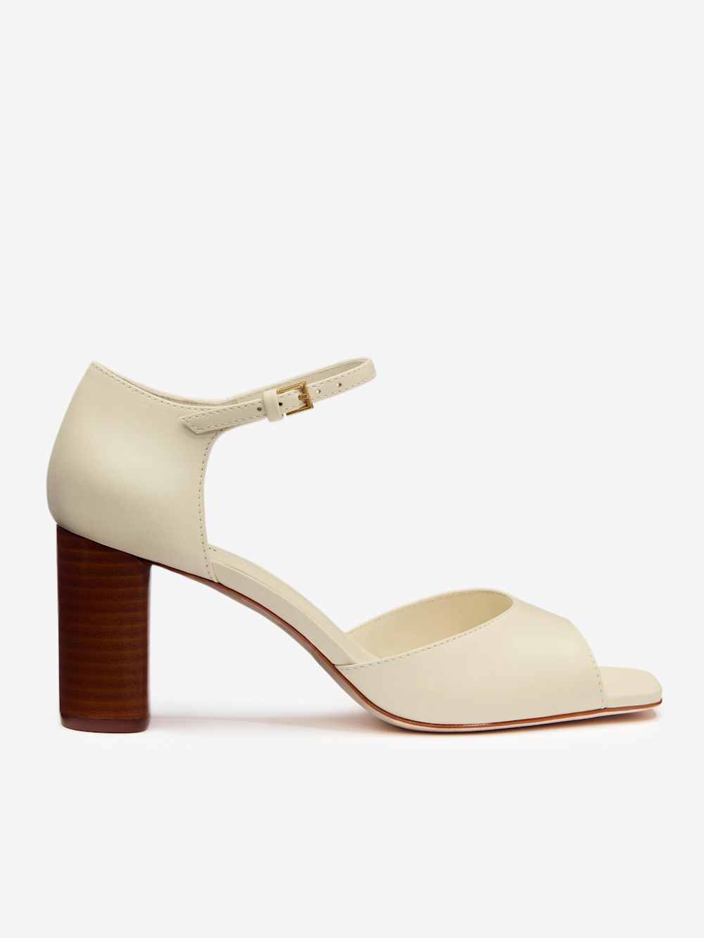 Reformation Gwendolyn Heeled Sandal - Almond Leather