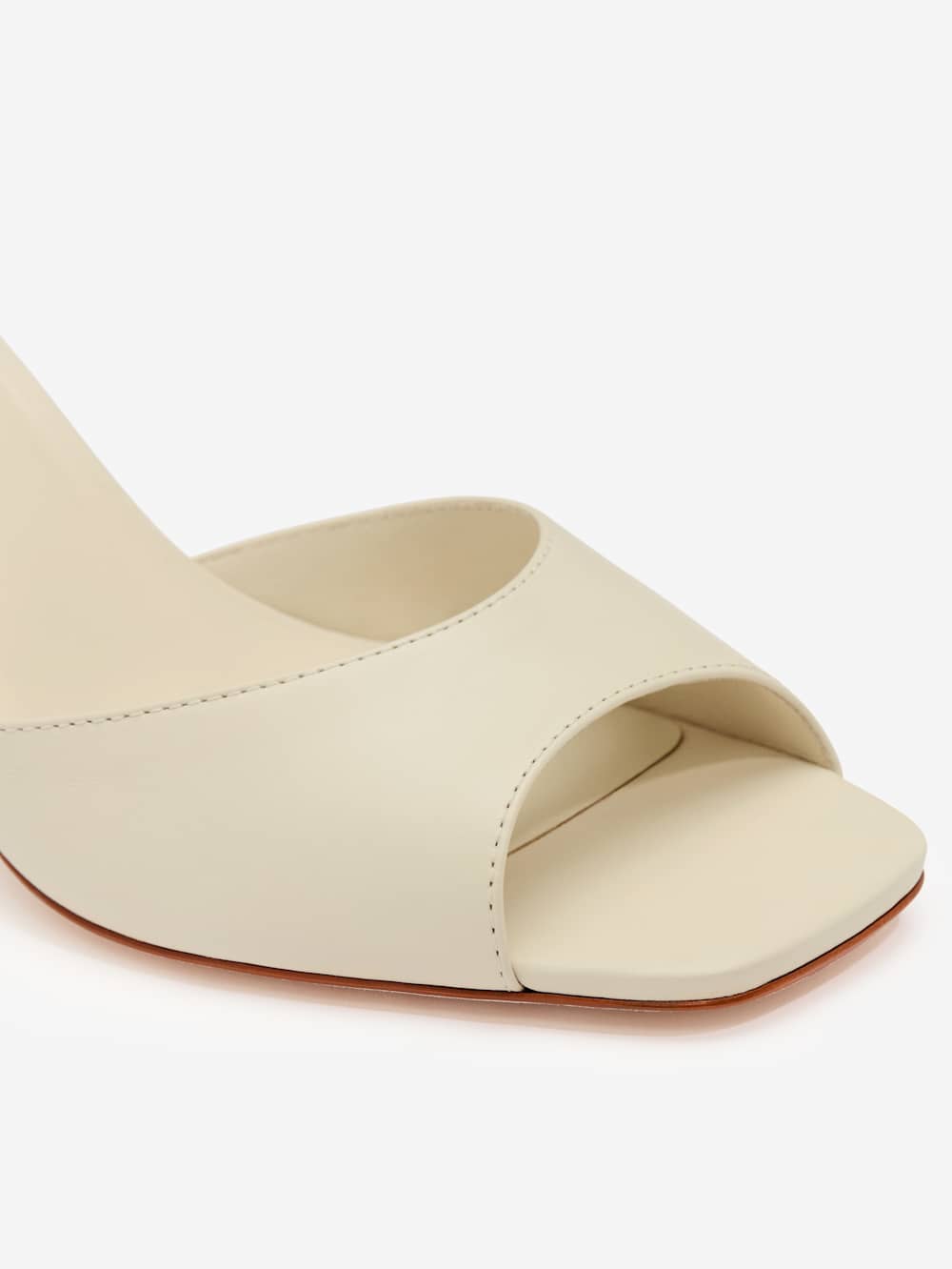 Reformation Gwendolyn Heeled Sandal - Almond Leather