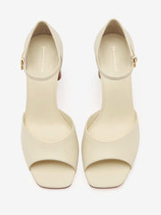 Reformation Gwendolyn Heeled Sandal - Almond Leather