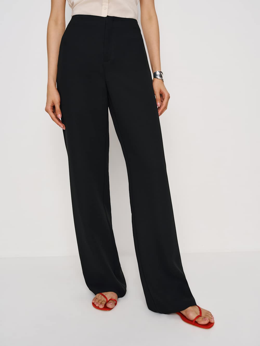 Reformation Vida High Rise Pant - Black