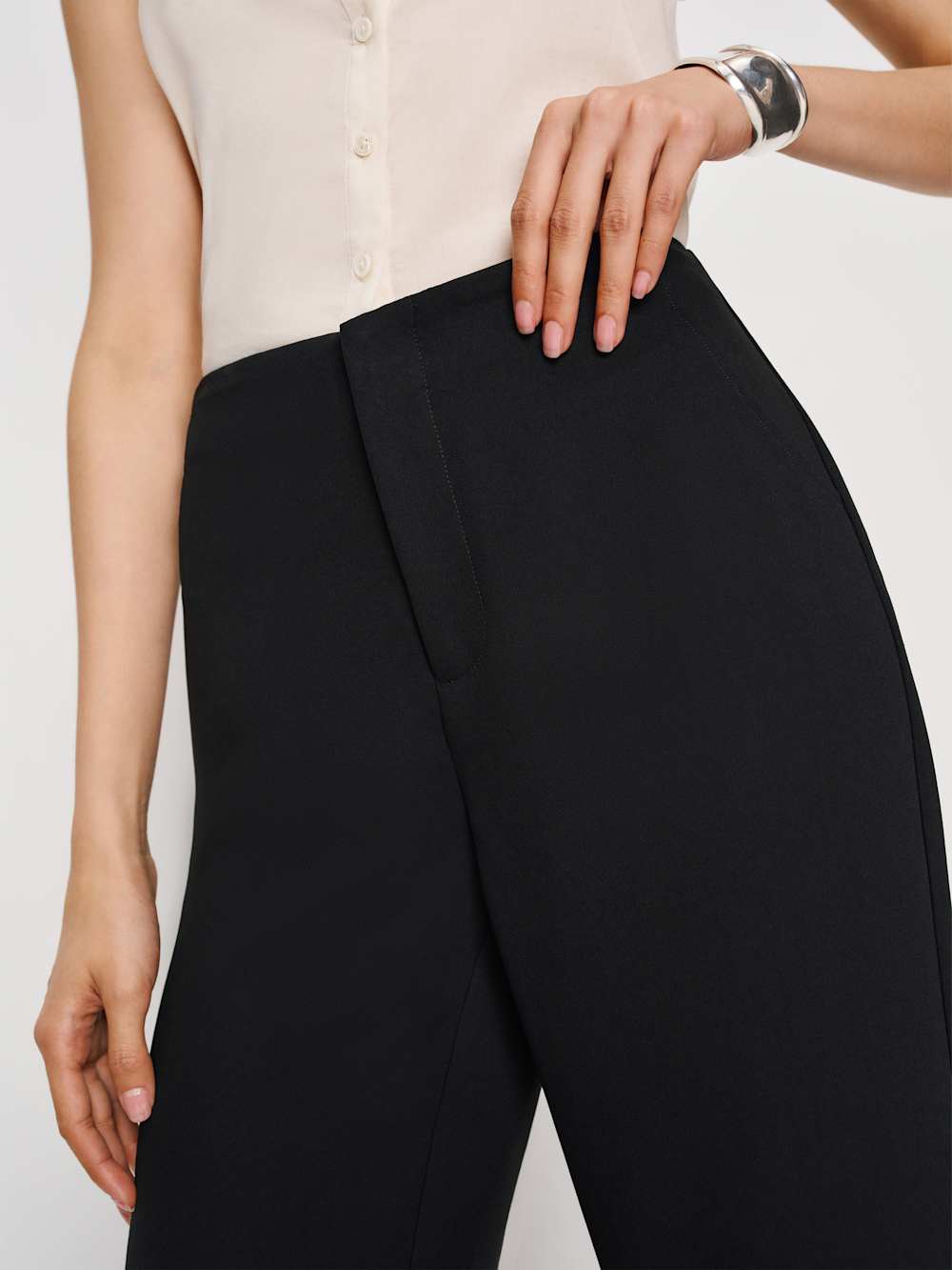 Reformation Vida High Rise Pant - Black