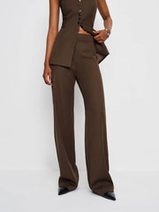 Reformation Vida High Rise Pant - Brown