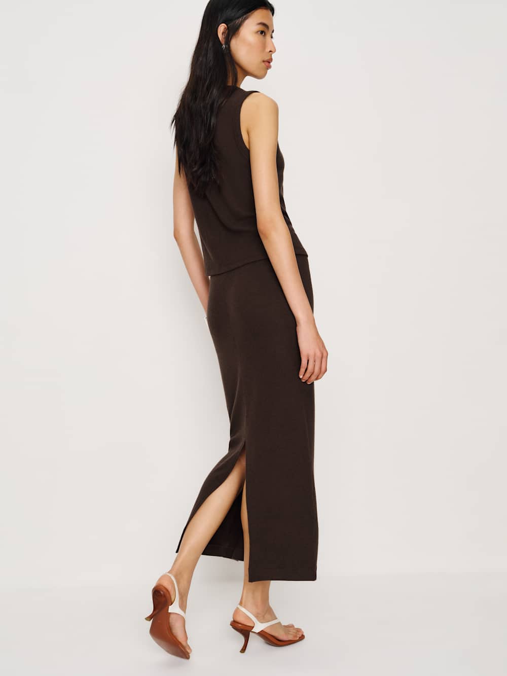 Reformation Olivia Knit Two Piece - Mole