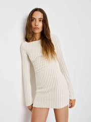 Reformation Ezra Knit Dress - White