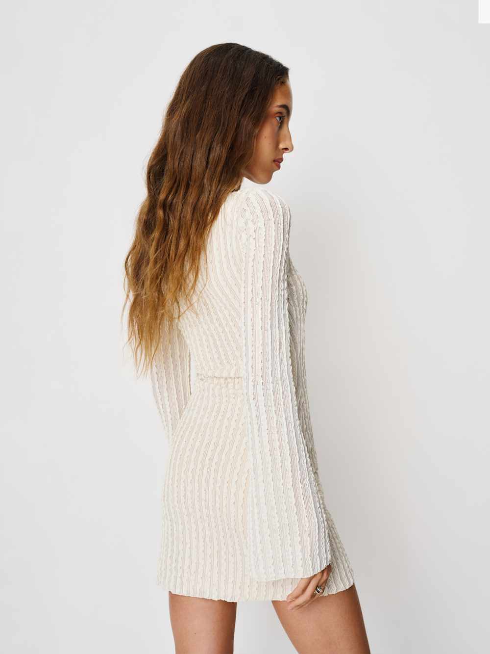 Reformation Ezra Knit Dress - White