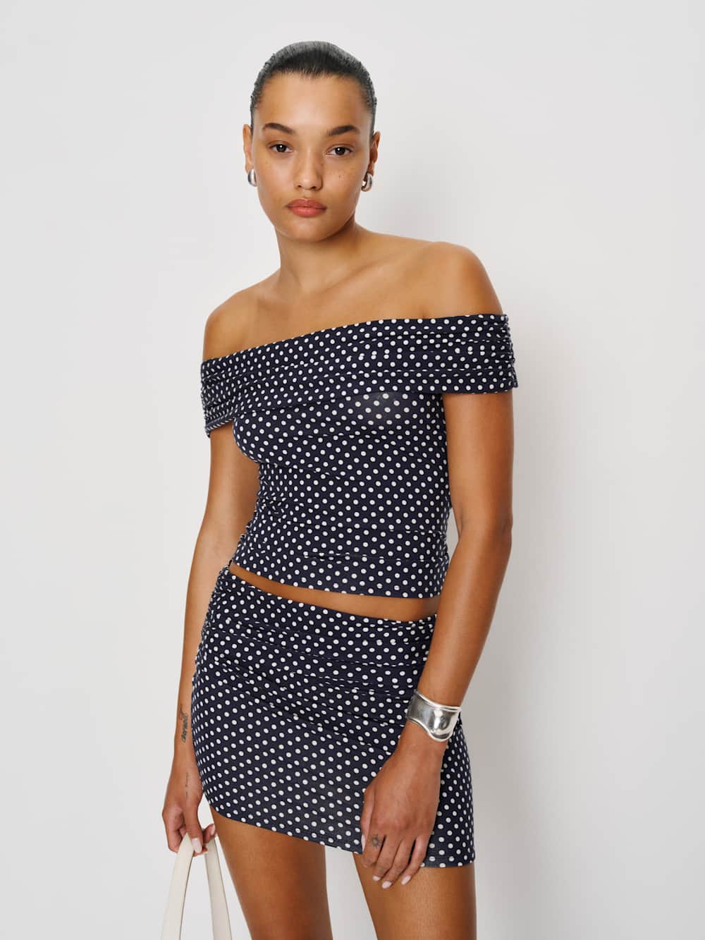 Reformation Isla Knit Two Piece - Dream Dot