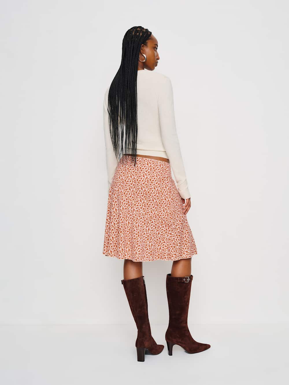 Reformation Cora Knit Skirt - Mulberry