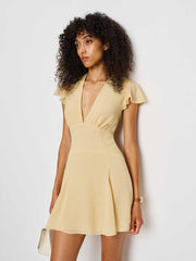 Reformation Alain Dress - Parmesan