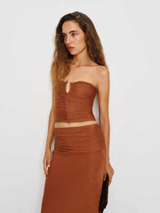 Reformation Amir Knit Two Piece - Burnt Orange