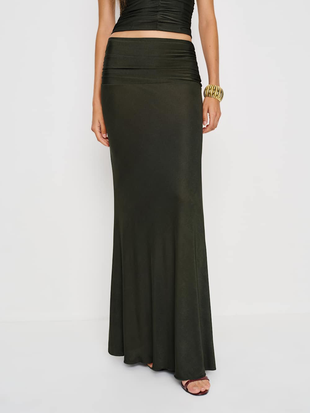 Reformation Amir Knit Two Piece - Dark Green