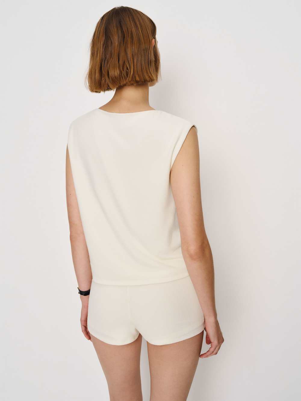 Reformation Leo Knit Two Piece - Fior Di Latte