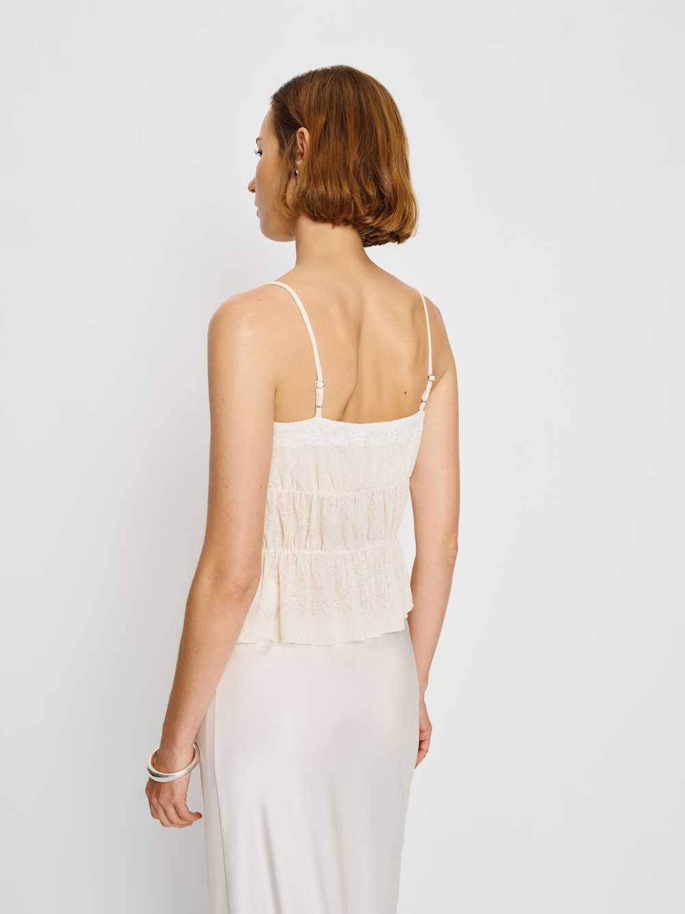 Reformation Delano Knit Top - White