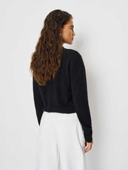 Reformation Monique Cashmere Mockneck - Black