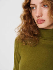 Reformation Jett Cashmere Turtleneck - Pear