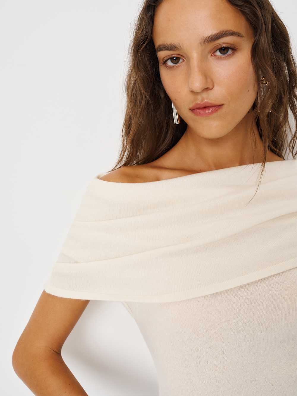 Reformation Covie Cashmere Sweater - Gossamer